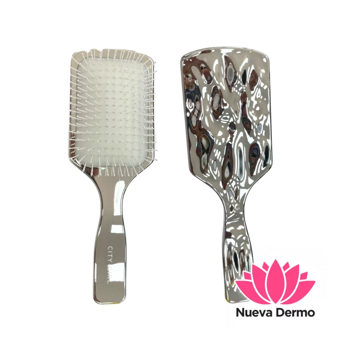 CEPILLO DE PELO METALIZADO – CITY GIRL