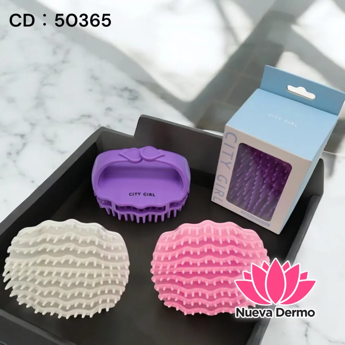 Cepillo masajeador de cabello CITY GIRL 50365