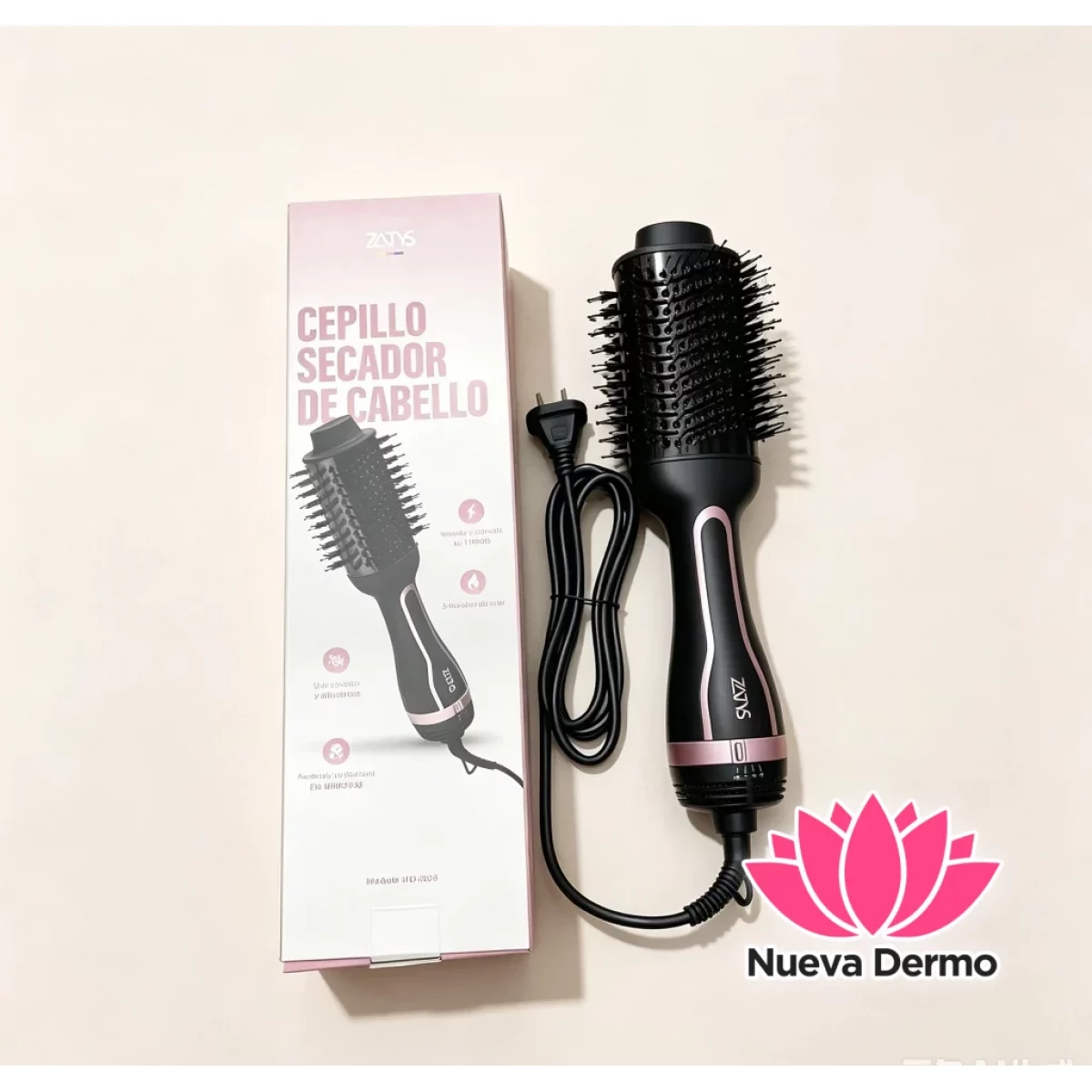 Cepillo Secado De Cabello Zatys HD-3136