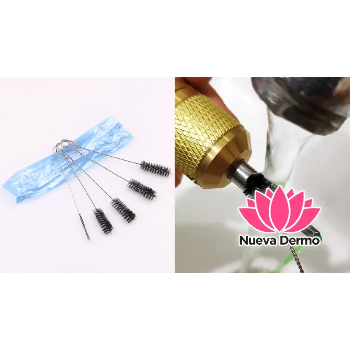 CEPILLOS DE LIMPIEZA PARA MAQUINA TATUADORA X5