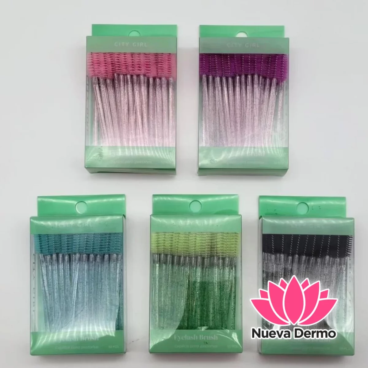 Cepillos para Pestañas con Glitter 50PCS – City Girl