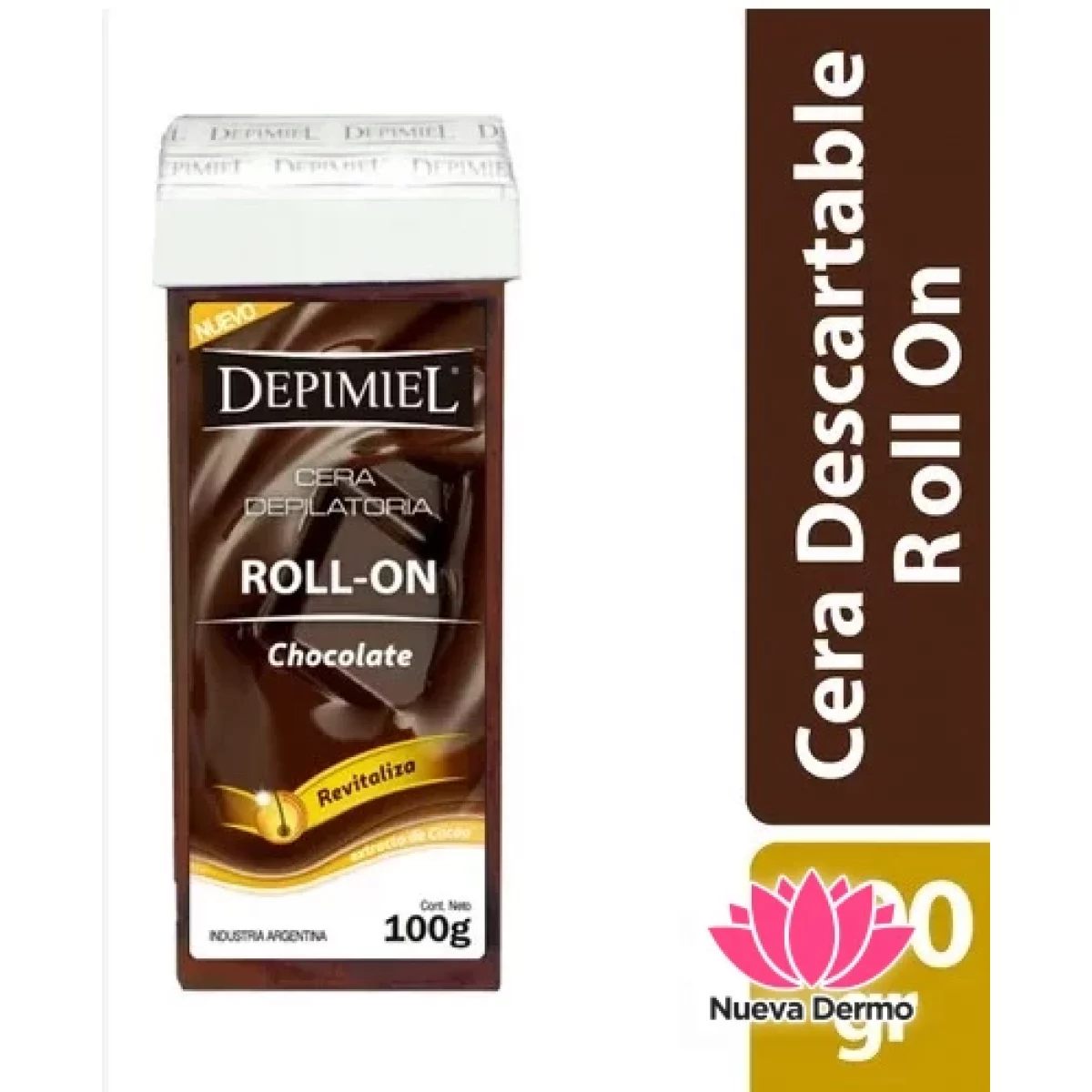 CERA DEPILATORIA ROLL CHOCOLATE 100G 12492 DEPIMIEL