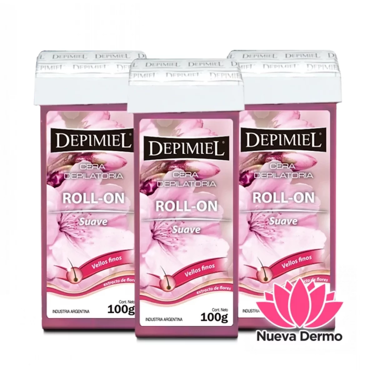 Cera Roll-on Suave x 100g Hidrata y suaviza 12331 DEPIMIEL