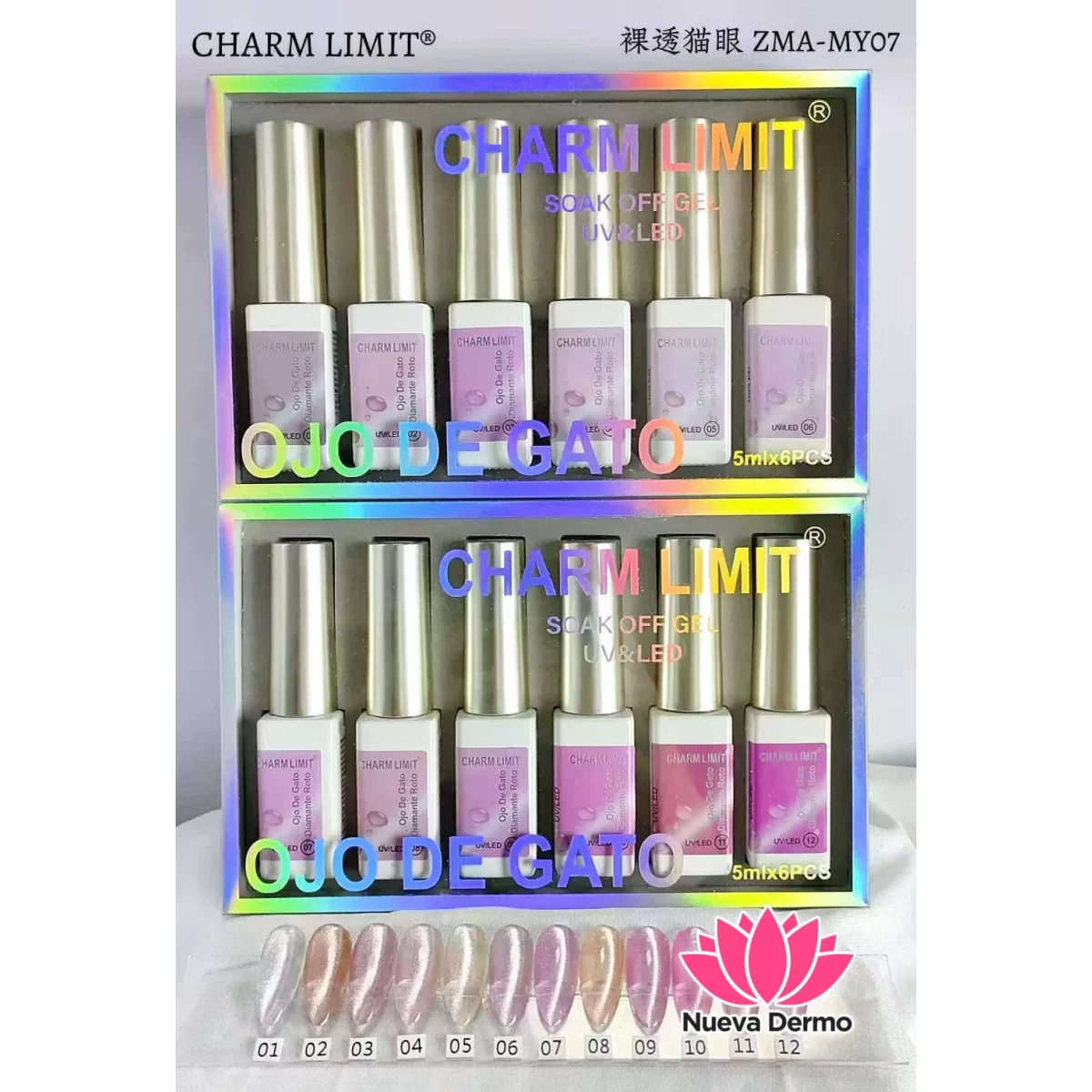 Charm limit ojo de gato angel diamante r...