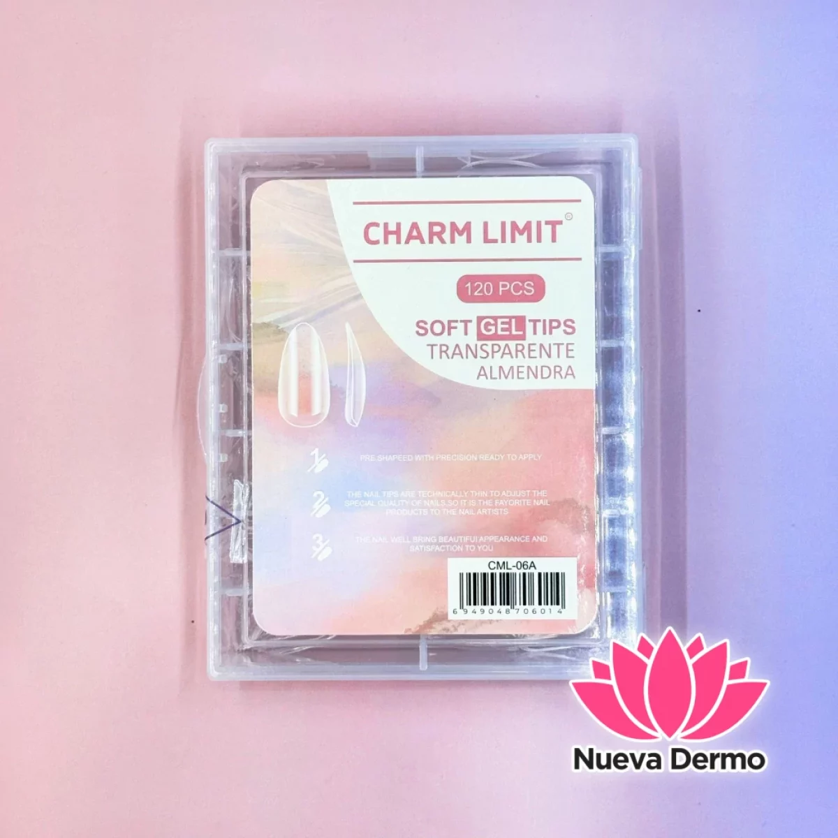 Charm limit tips para soft gel ALMENDRA...