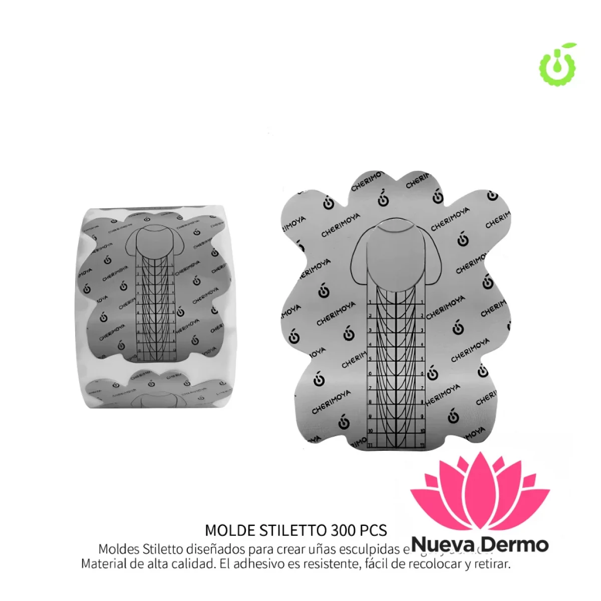 Cherimoya molde esculpir stiletto BH0032...