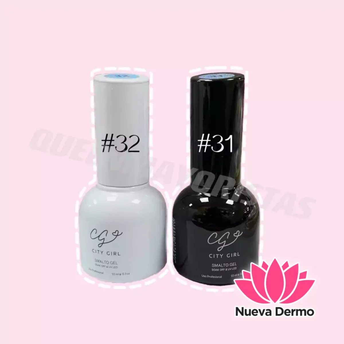 City girl semi 10ml blanco #32 X CAJA(6U)