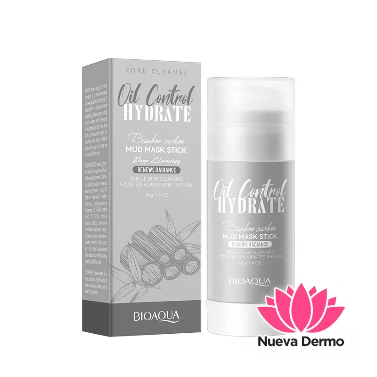 Clay Mask Stick Mascarilla Arcilla en Barra Hidratante con Carbon Controlador 40G 01253