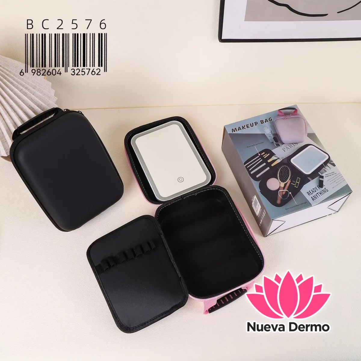 COFRE ORGANIZADOR CON ESPEJO CON LED BC2576/25762