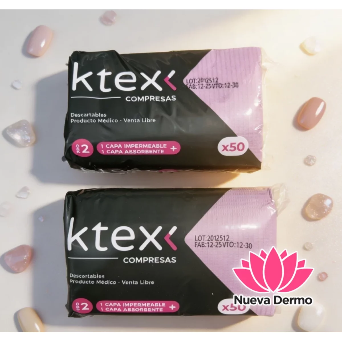 Compresa Descartable Pack X 50PCS /Violeta
