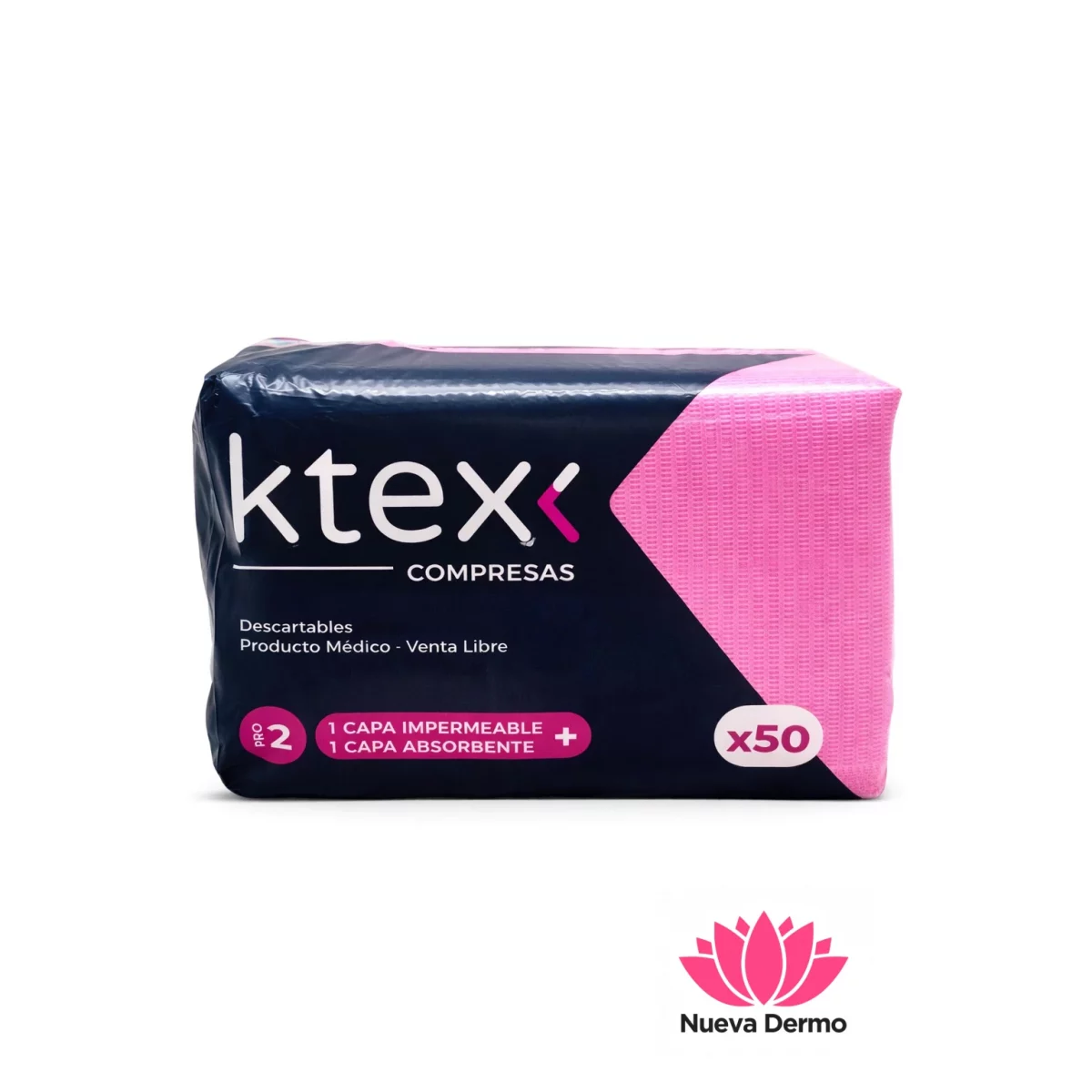 Compresas Campo de Trabajo Ktex Pack 50U