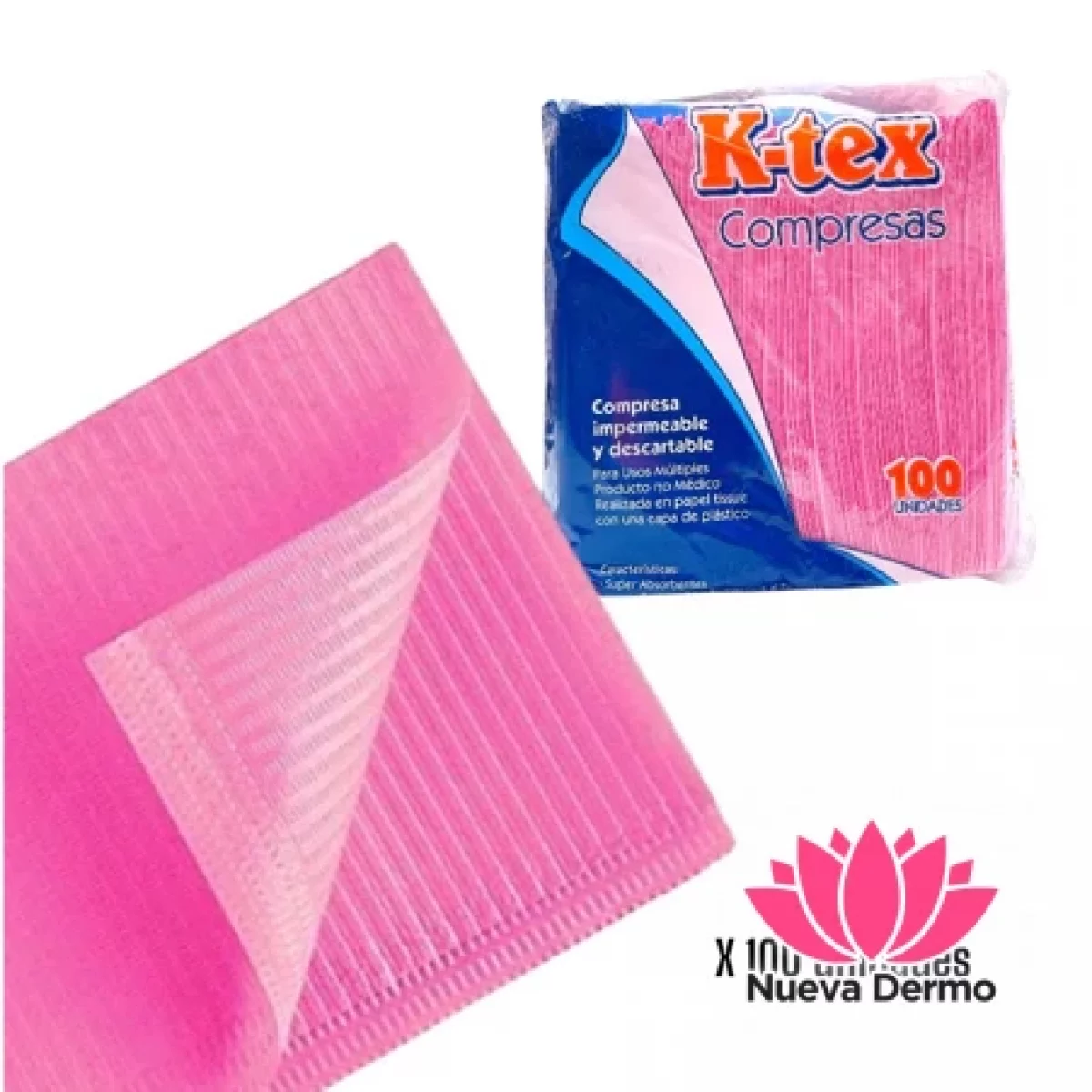Compresas Campos Impermeables Paquete X100U