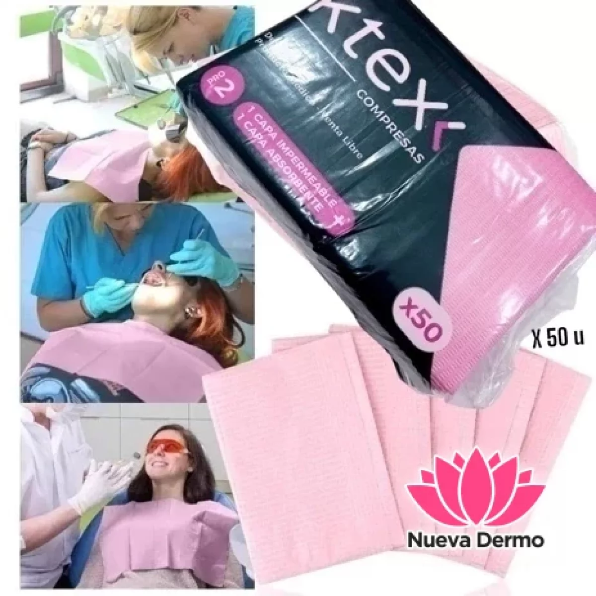 Compresas Campos Impermeables Paquete X50U