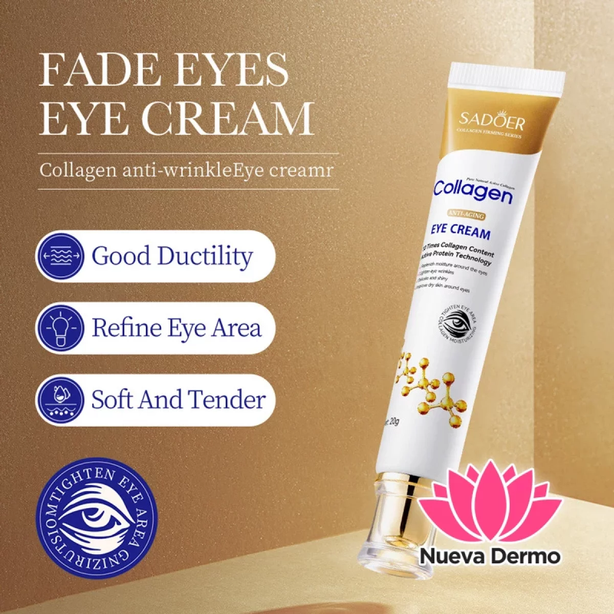 Contorno de Ojos Colágeno Antiarrrugas Reafirmante Ojeras