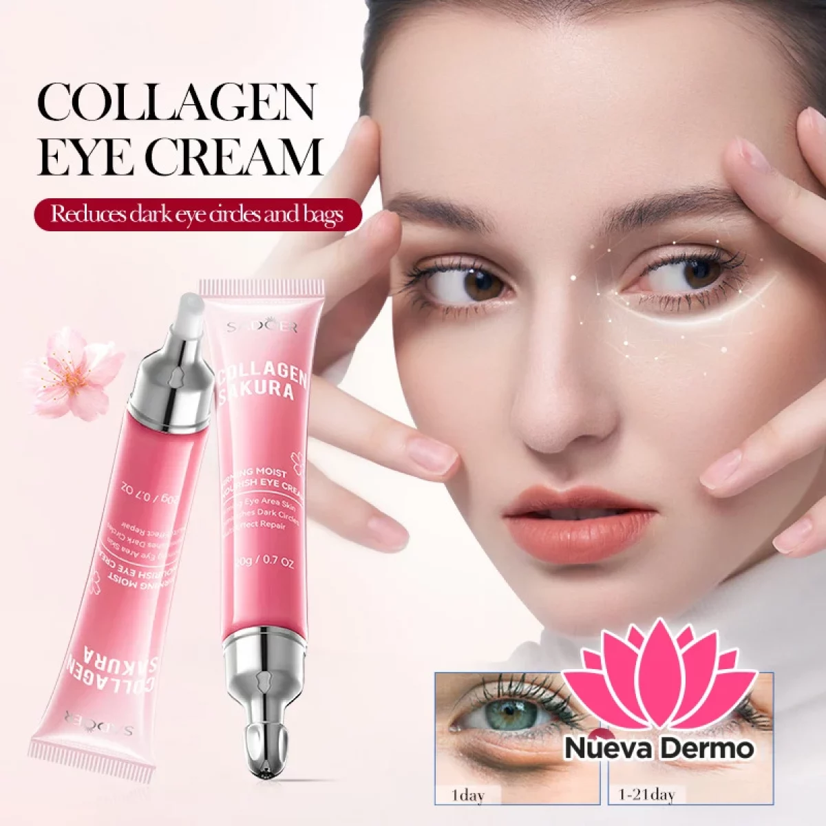 Contorno Hidratante con Colageno Sakura 20G 03027