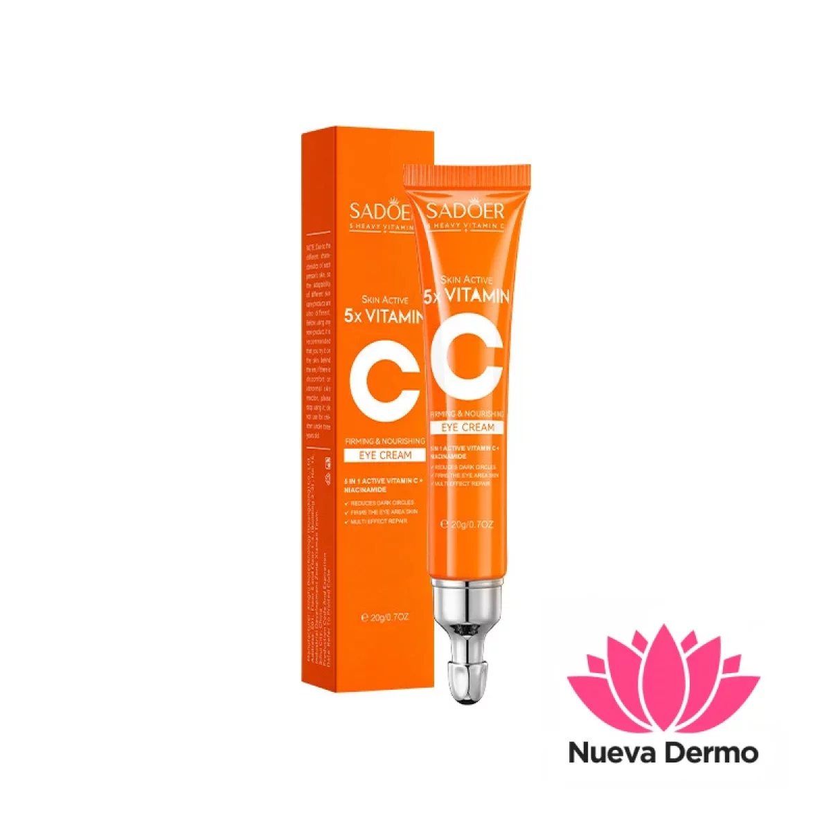Contorno para Ojos con 5 X Vitamina C Iluminador Reafirmante E Hidratante 20G 11329