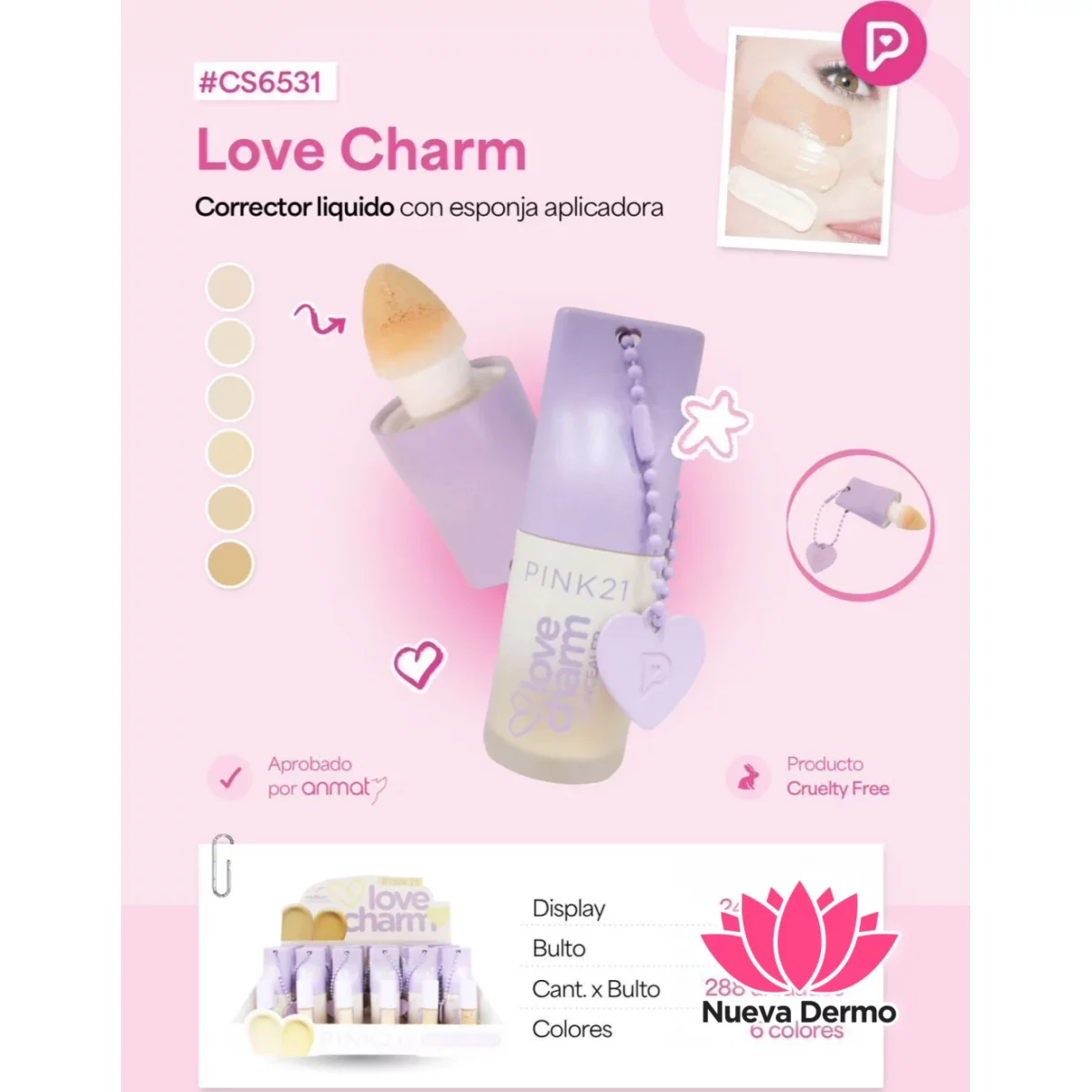 CORRECTOR LIQUIDO CON ESPONJA APLICADORA PINK21 CD: CS6531