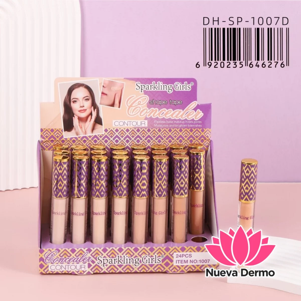 Corrector Y Contorno Líquido Sparkling Girls Shape Tape DH-SP-1007D/646276 SPARKLING GIRLS