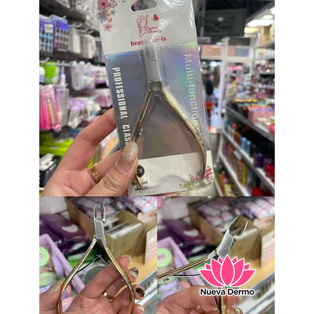 CORTA CUTÍCULA DORADO DE BEAUTY TOOLS