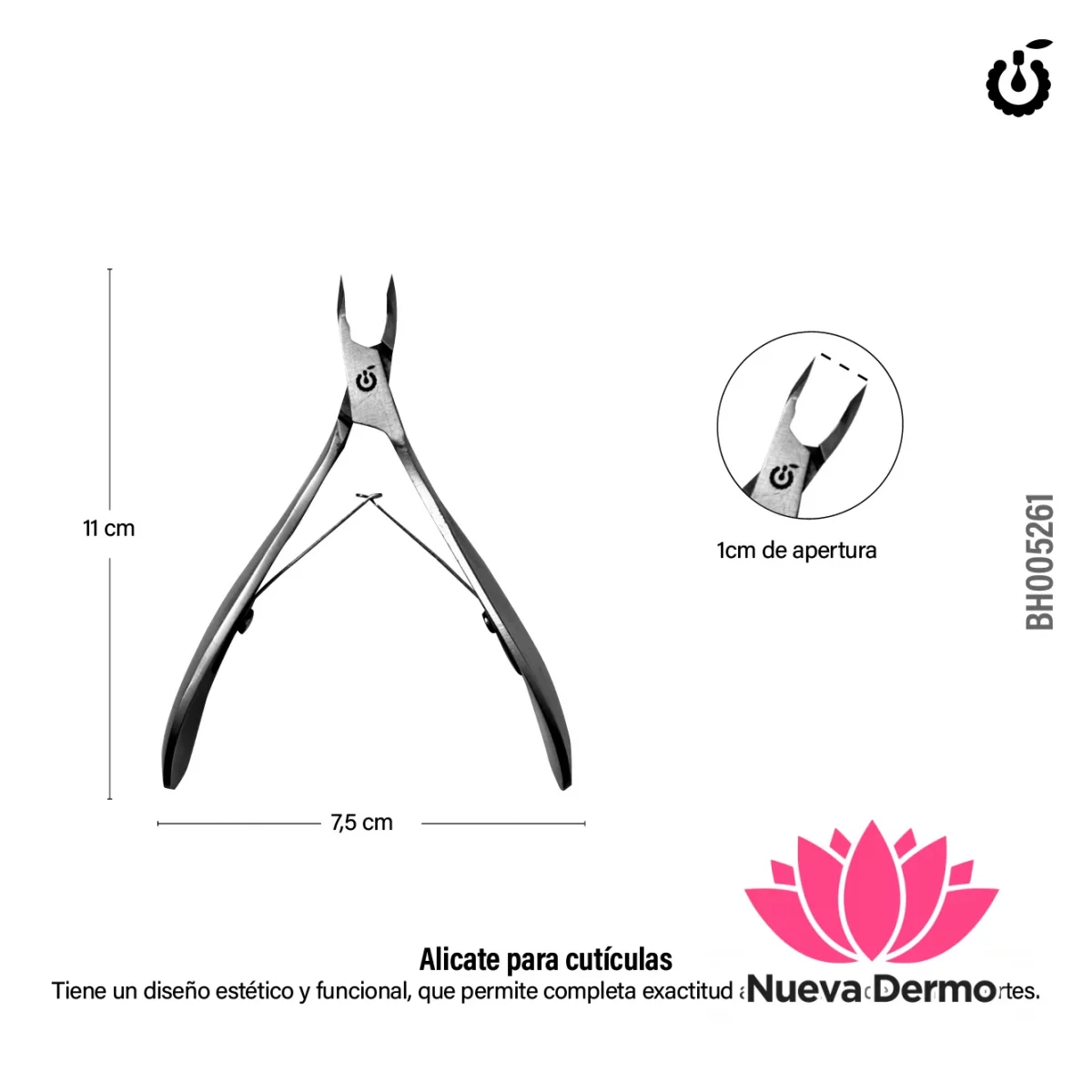 CORTA CUTÍCULAS 4mm – CHERIMOYA