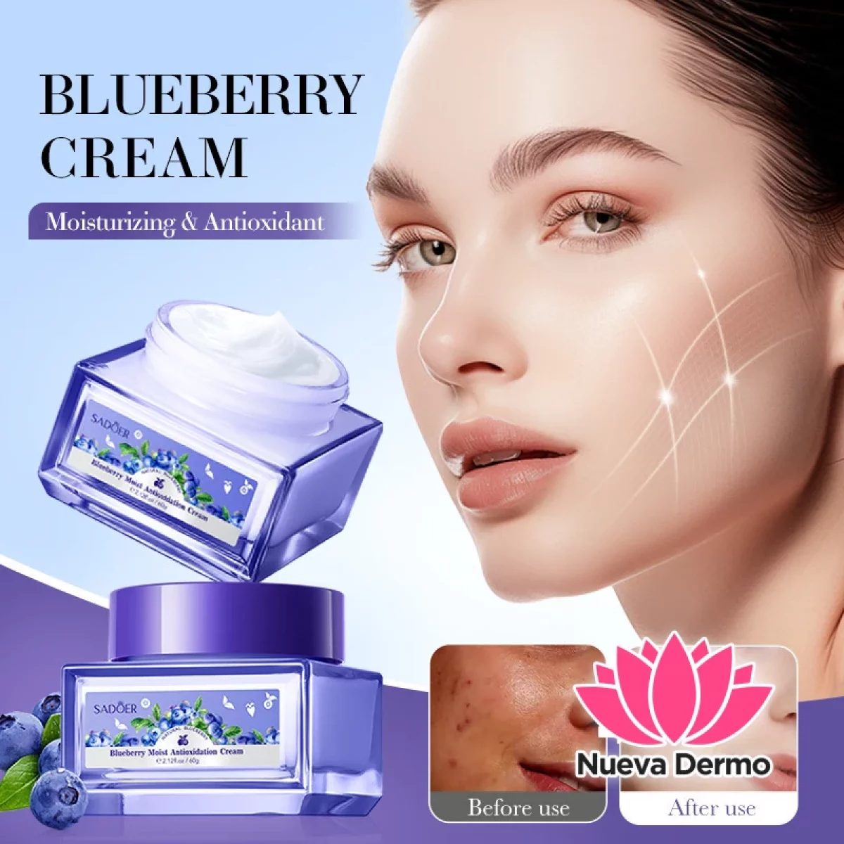 Crema Arandano con Acido Hialuronico