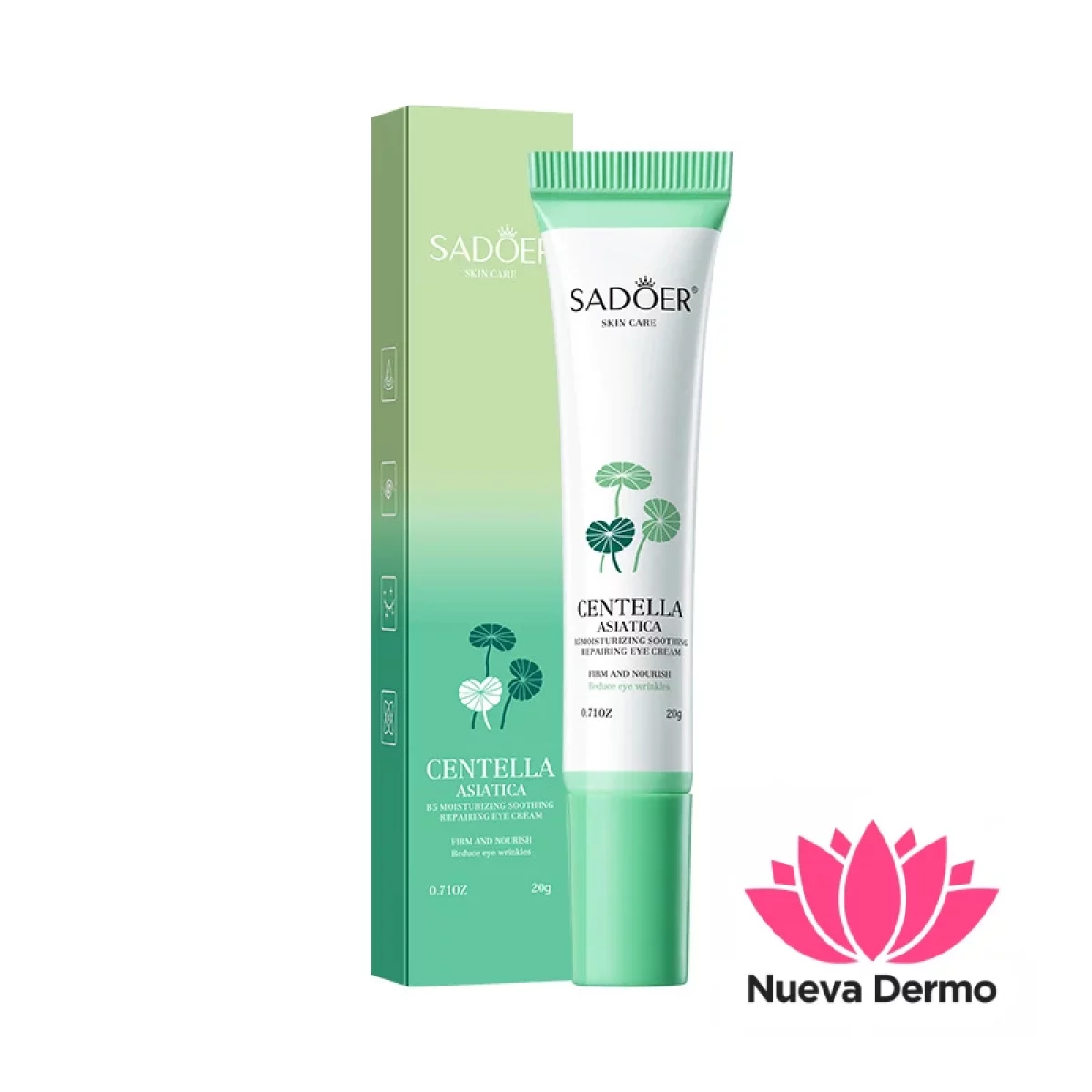 Crema Contorno de Ojos Hidratante Calmante y Reparadora con Centella Asiática y Vitamina B5 20 G 88758