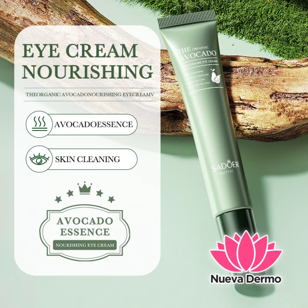Crema Contorno de Ojos Nutritiva con Aguacate Orgánico 20 G 41661