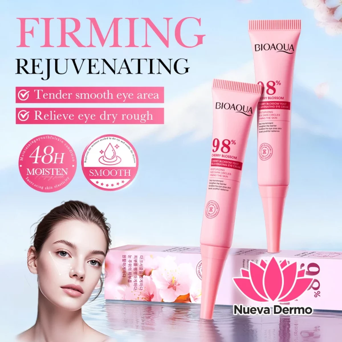 Crema Contorno de Ojos Renovadora con Flor de Cerezo y Fermento