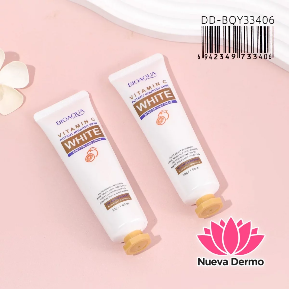 Crema de Manos Aclaradora con Vitamina C Bioaqua Dd-BQY33406