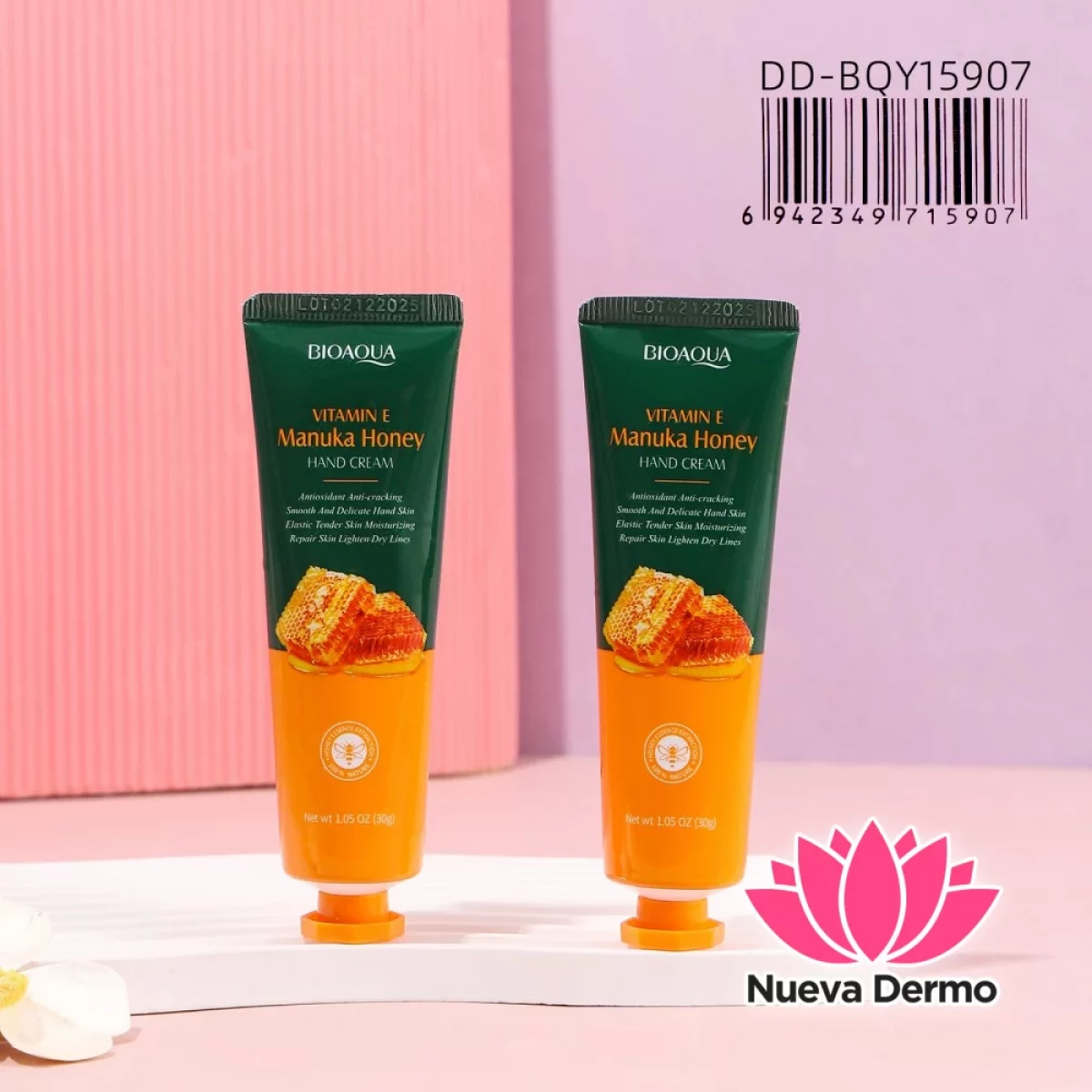 Crema de Manos de Vitamina E y Miel de Manuka Bioaqua Dd-BQY15907