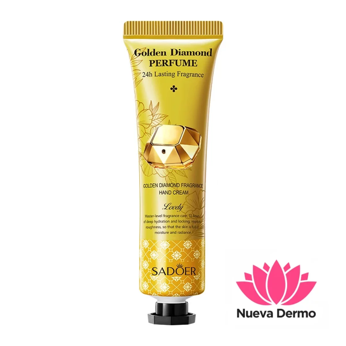 Crema de Manos Perfumada Diamante Dorado Hidratante