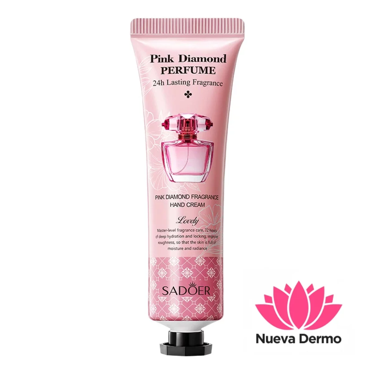 Crema de Manos Perfumada Diamante Rosa Hidratante