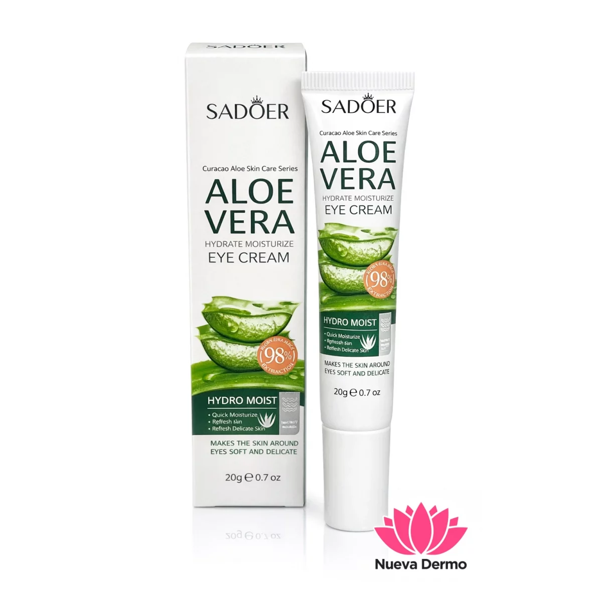 Crema de ojos hidratante aloe Vera Sadoe...
