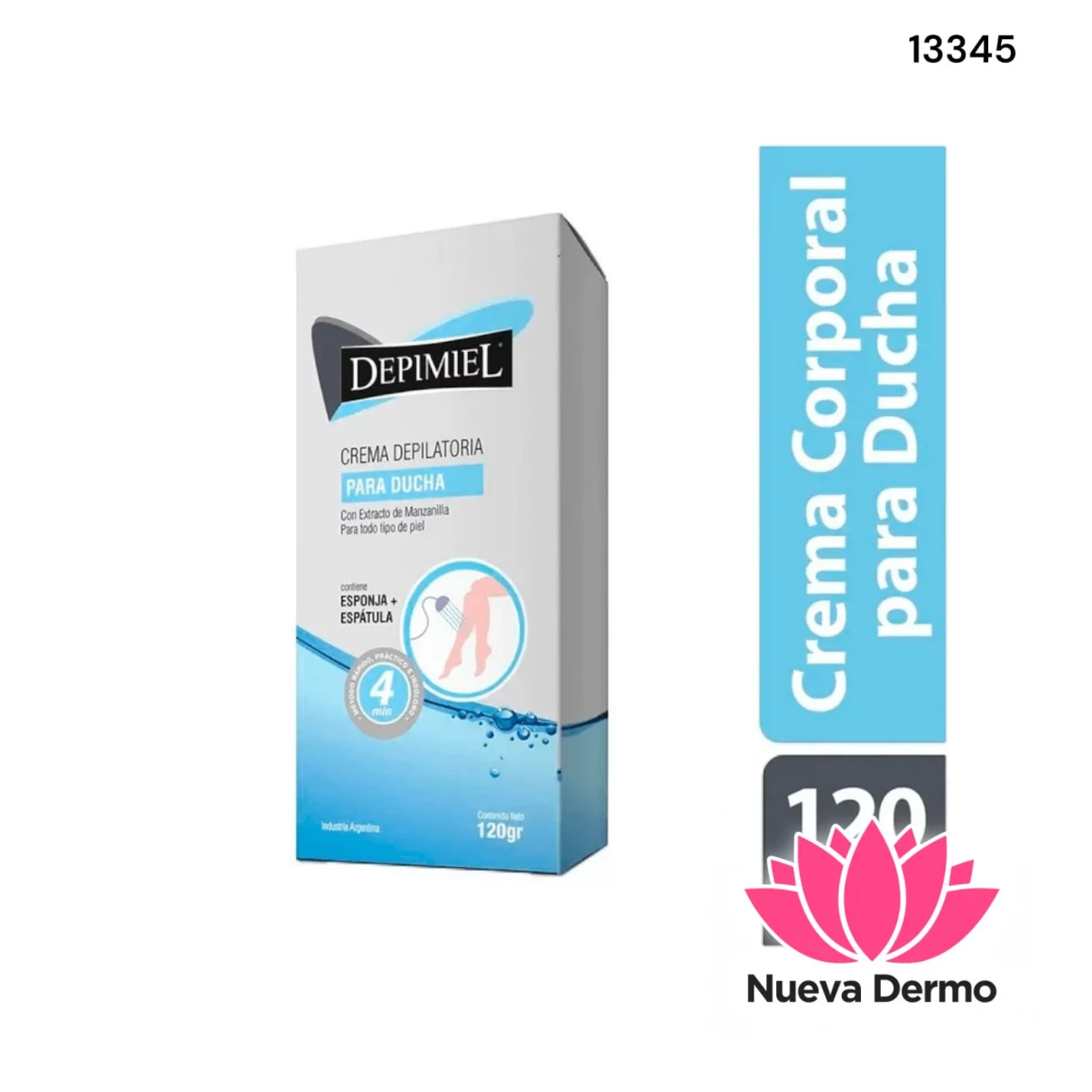 Crema Depilatoria Para Ducha Con Manzanilla DEPIMIEL 120GR CD:13345
