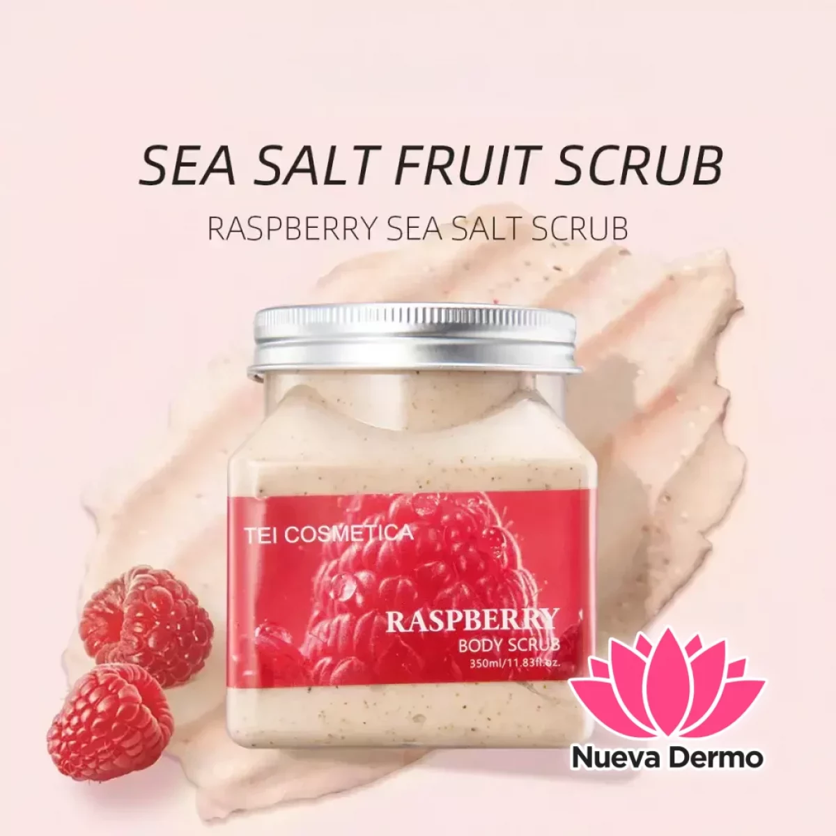 Crema exfoliante de cuerpo RASPBERRY TEI