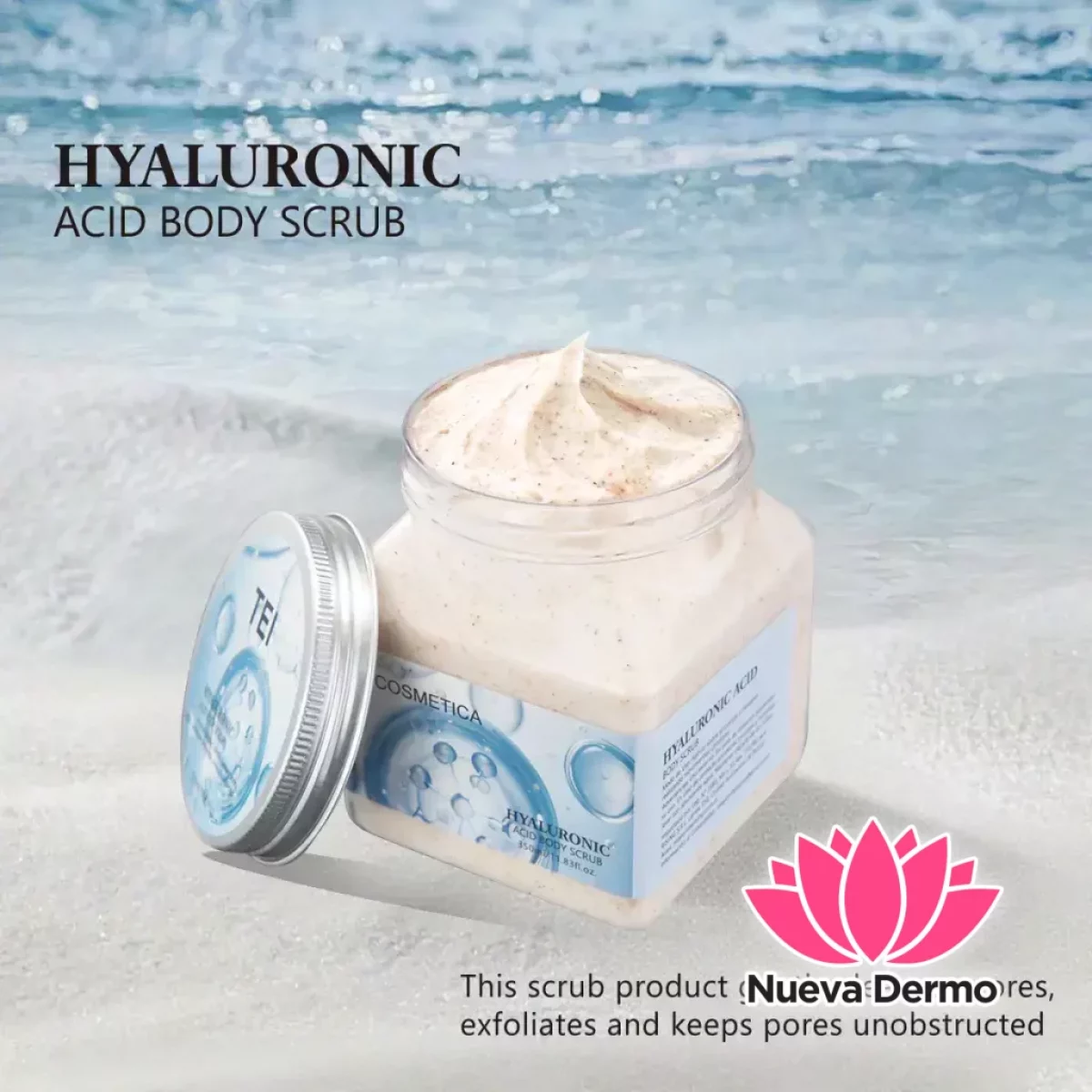 Crema exfoliante para cuerpo ÁCIDO HYALURONICO TEI