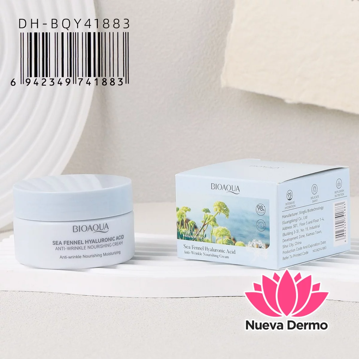 Crema Facia Sea Fennel Hyaluronicacid Bioaoua Dh-BQY41883
