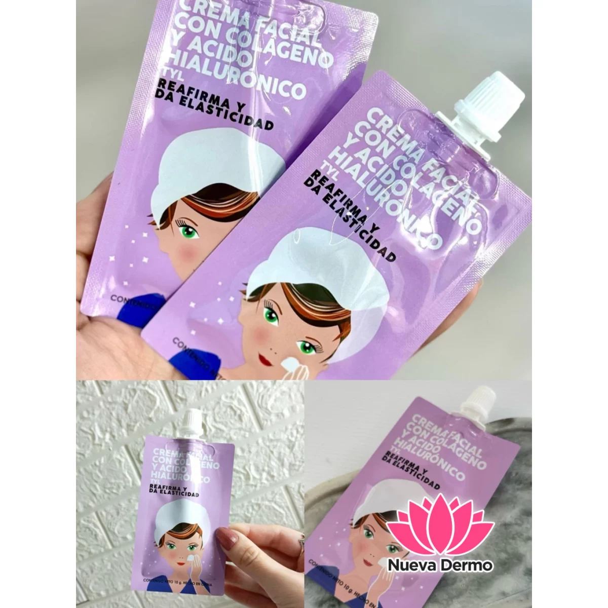 CREMA FACIAL CON COLÁGENO Y ÁCIDO HIALURÓNICO