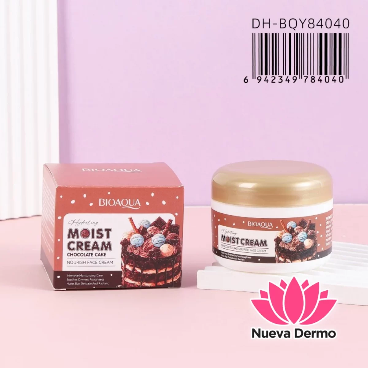 Crema Facial Hidratante Chocolate Cake Moist Cream Dh-BQY84040/784040 Bioaqua