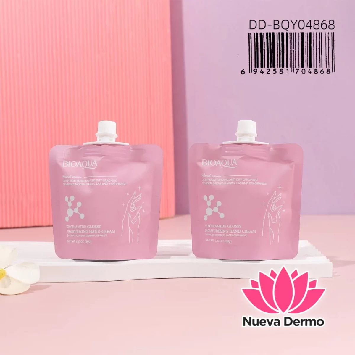Crema Facial Hidratante con Niacinamida (Formato Sachet) Bioaqua Dd-BQY04868