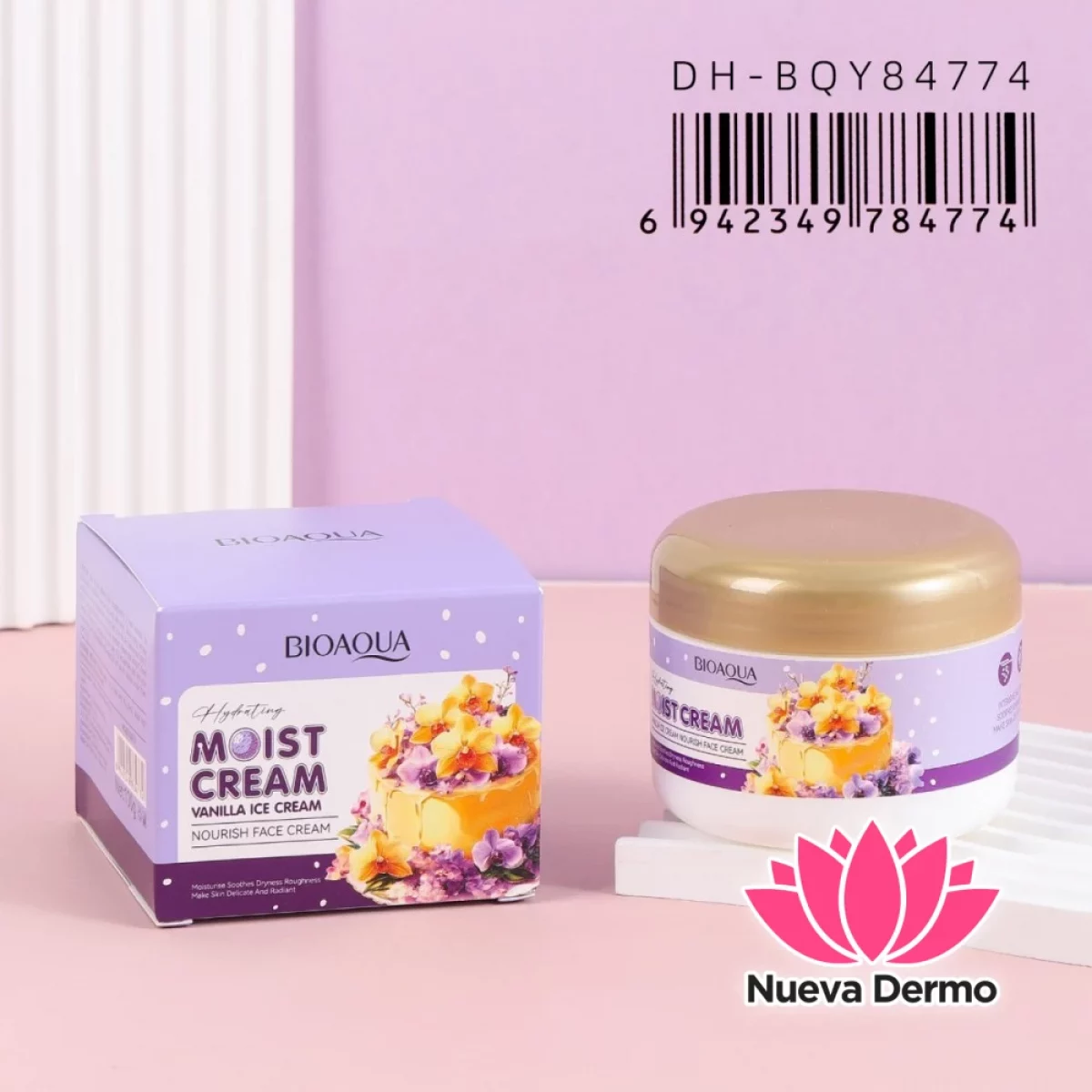 Crema Facial Hidratante Vanilla Ice Cream Moist Cream Dh-BQY84774/784774 Bioaqua