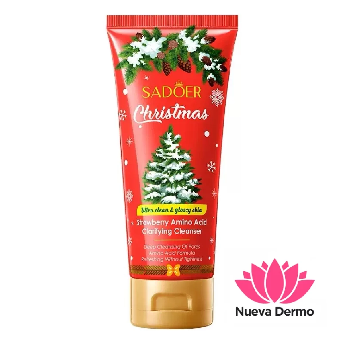 Crema limpiadora facial frutilla Sadoer edición navideña Sadoer #SD75161