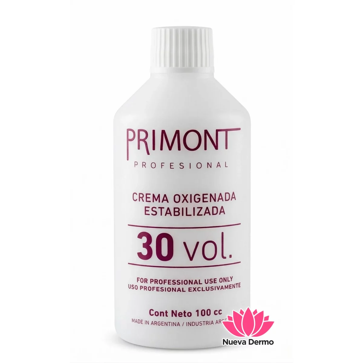 Crema Oxigenada Estabiliza Primont 30VOL Uso Profesional 100cc x1