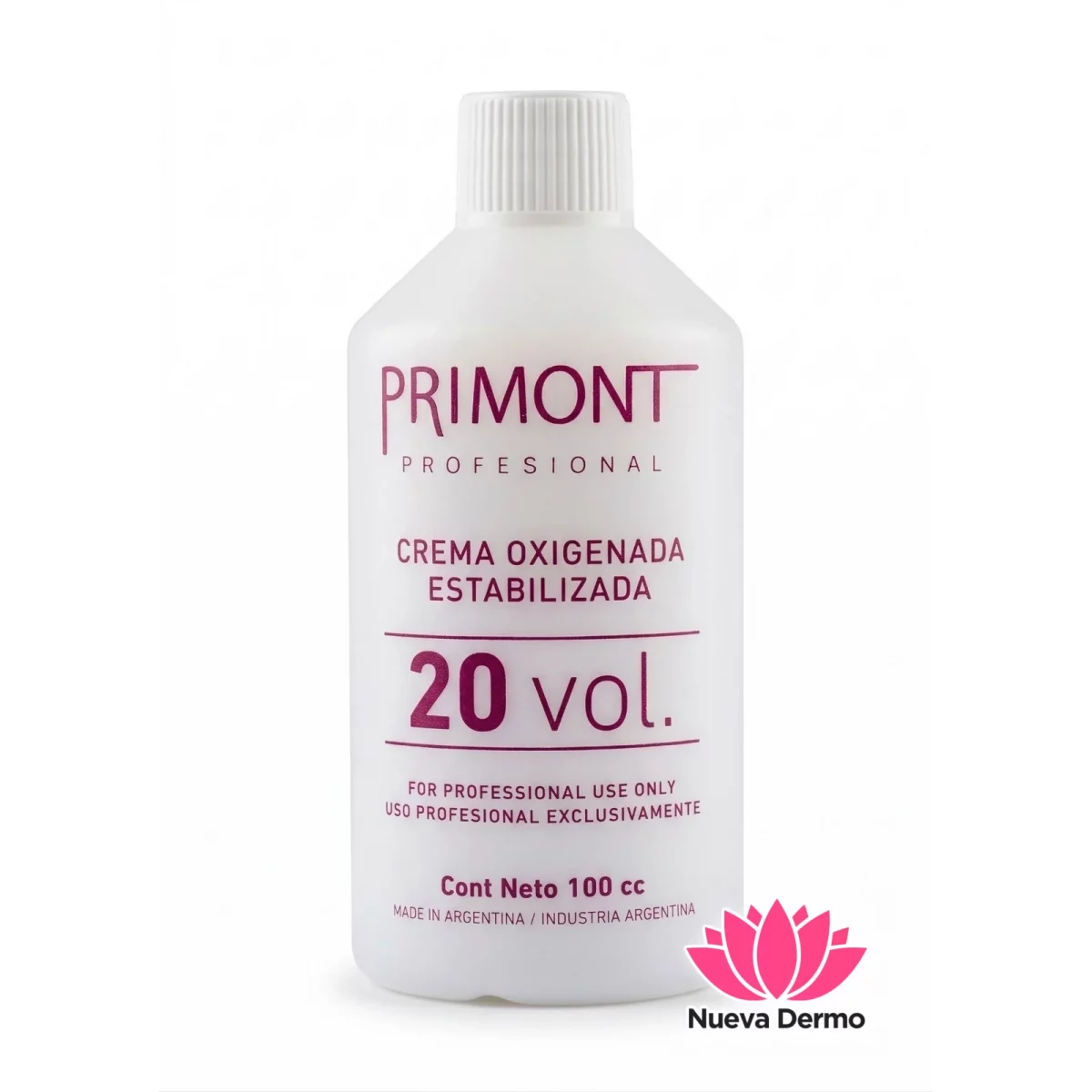 Crema Oxigenada Estabiliza Primont VOL20 Uso Profesional 100cc