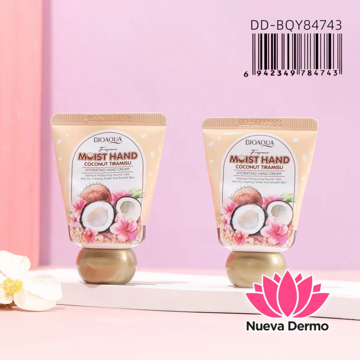 Crema para Manos Hidratante de Coco y Tiramisú Bioaqua Dd-BQY84743