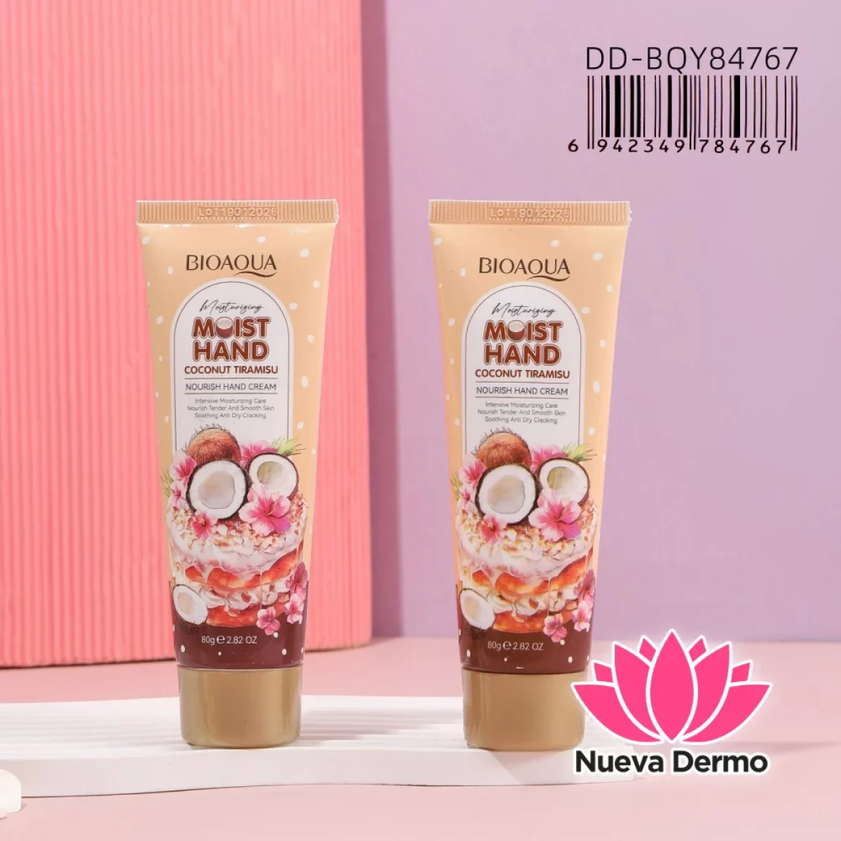 Crema para Manos Hidratante de Coco y Tiramisú Bioaqua Dd-BQY84767