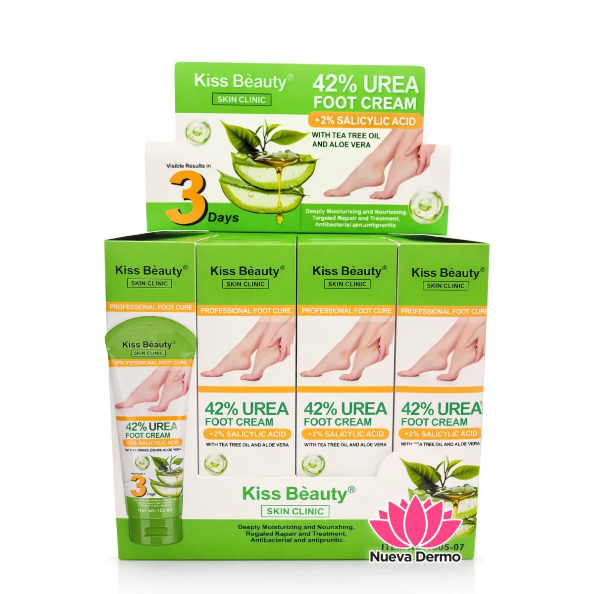 Crema para pies aloe Vera Kiss Beauty PK...