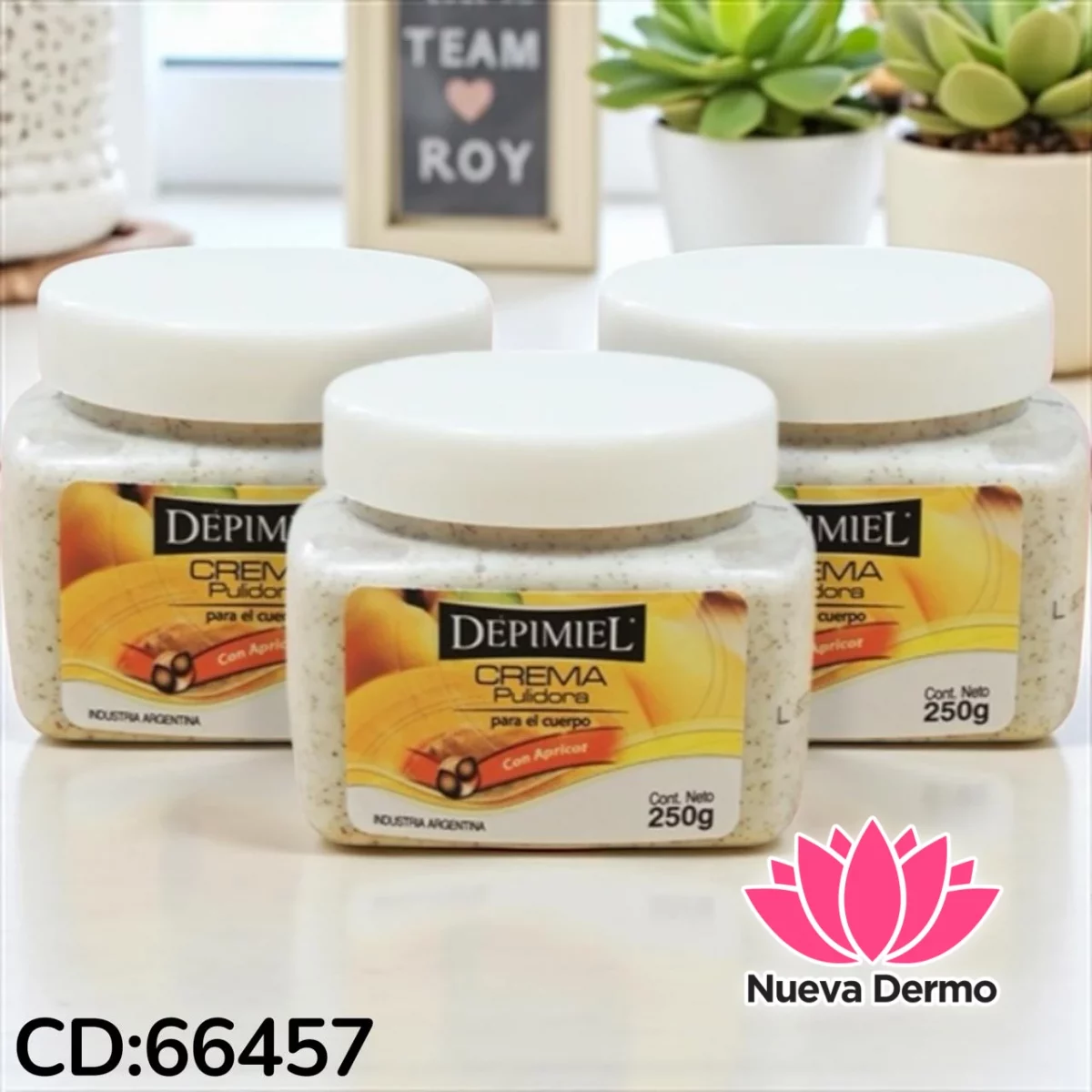 CREMA PULIDORA CON APRICOT 250GR DEPIMIEL CD:66457