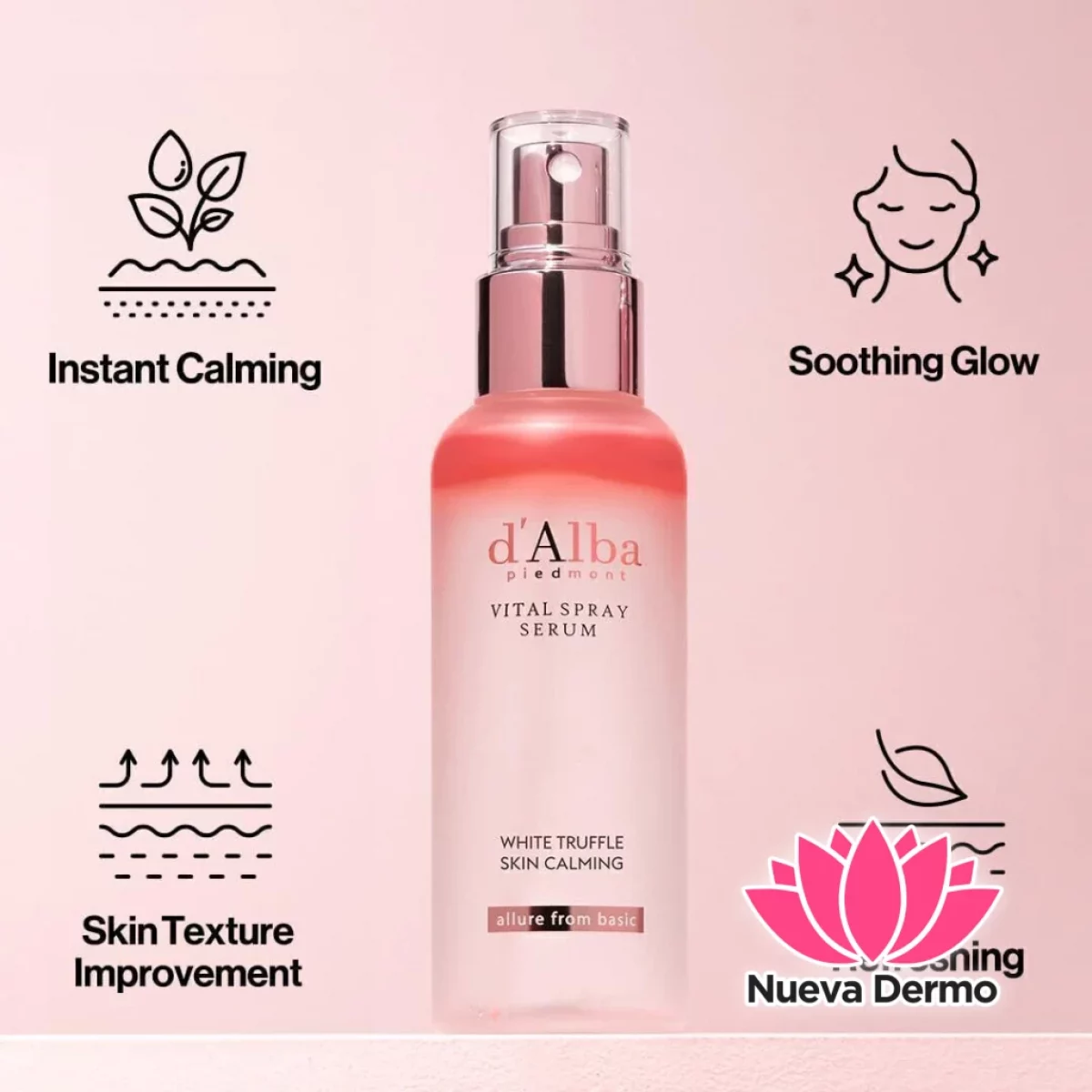 d'Alba White Truffle Vital Spray Serum 100ml - Yoğun Nemlendirici Spray Serum