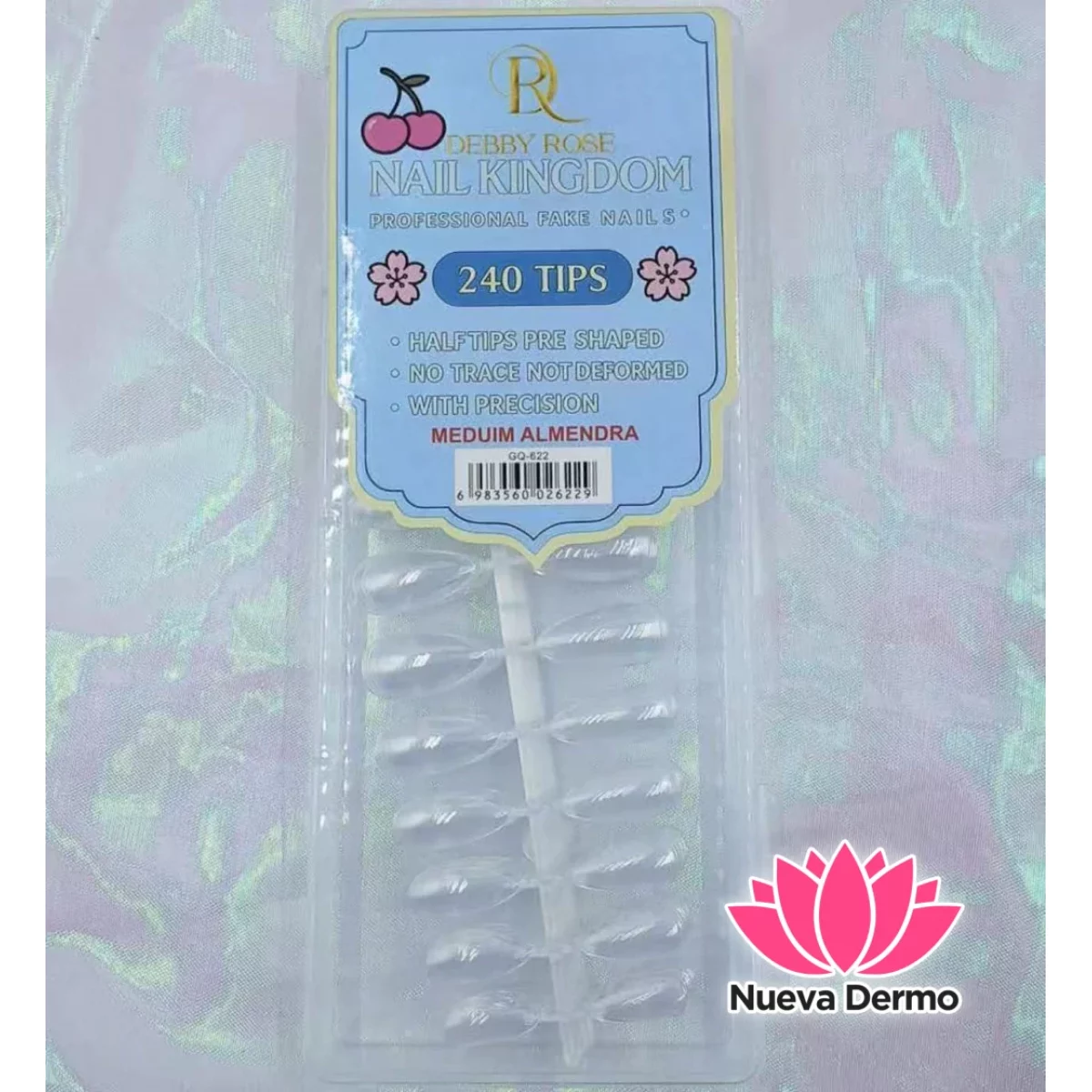 DEBBY ROSE TIPS ALMENDRA TRANSPARENTE 24...
